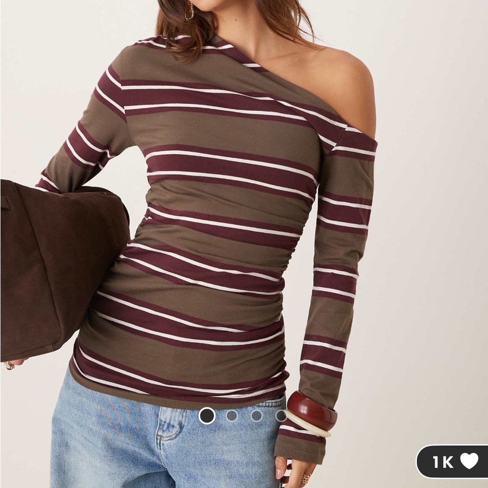 Striped Off-Shoulder Top